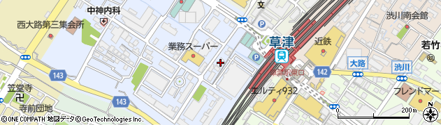 キンキホーム　草津駅前センター周辺の地図