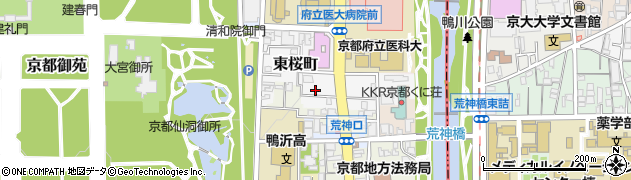 京都府京都市上京区東桜町周辺の地図