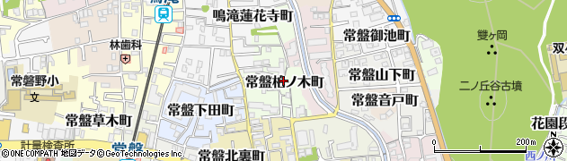 京都府京都市右京区常盤柏ノ木町6-15周辺の地図