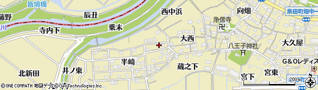 愛知県刈谷市泉田町半崎126周辺の地図