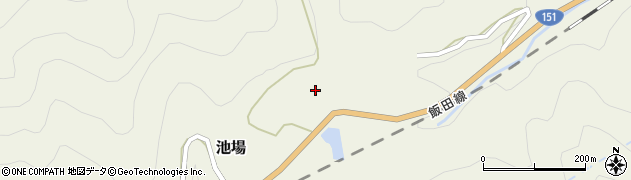 愛知県新城市池場寺沢25周辺の地図