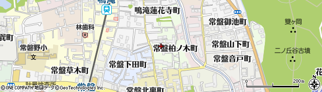 京都府京都市右京区常盤柏ノ木町3-8周辺の地図