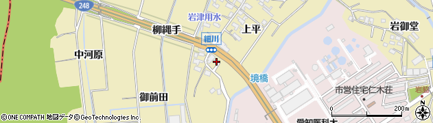 愛知県岡崎市細川町上平62周辺の地図