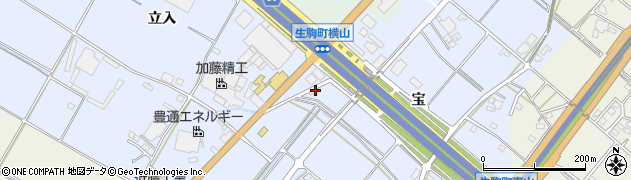 愛知県豊田市生駒町宝37周辺の地図