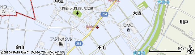 愛知県豊田市駒新町不毛36周辺の地図