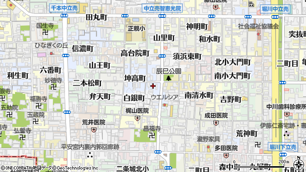 〒602-8171 京都府京都市上京区山本町の地図