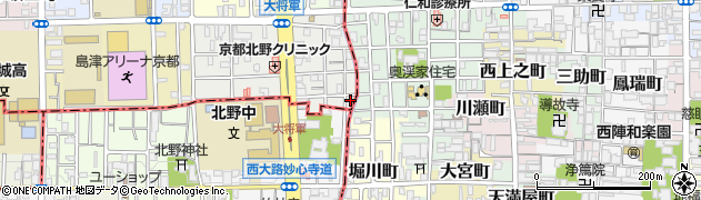 京都府京都市北区大将軍東鷹司町232周辺の地図