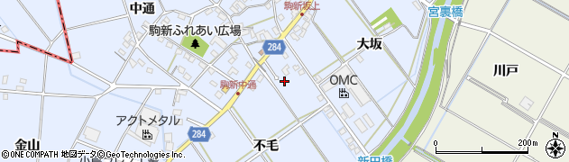 愛知県豊田市駒新町不毛20周辺の地図