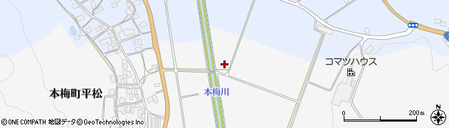 京都府亀岡市本梅町平松下田周辺の地図