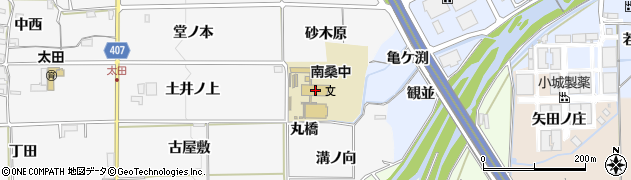 京都府亀岡市稗田野町太田（丸橋）周辺の地図