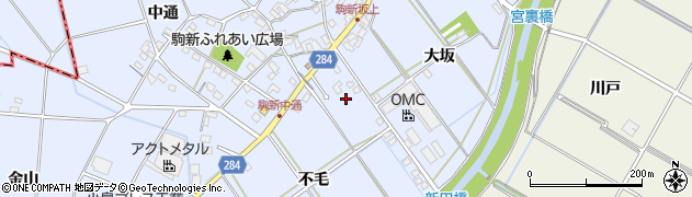 愛知県豊田市駒新町不毛20-1周辺の地図