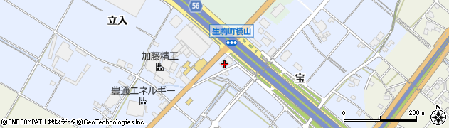 愛知県豊田市生駒町寿3周辺の地図