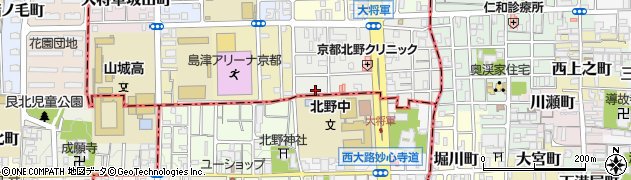 京都府京都市北区大将軍東鷹司町54周辺の地図
