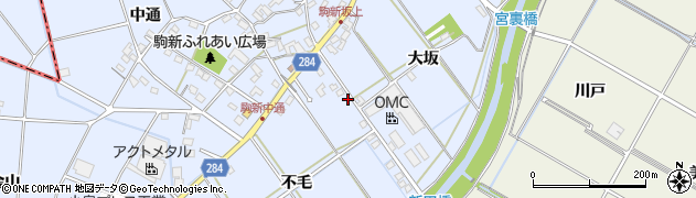 愛知県豊田市駒新町不毛13-1周辺の地図