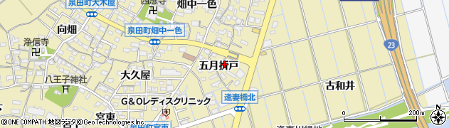 愛知県刈谷市泉田町五月折戸66周辺の地図