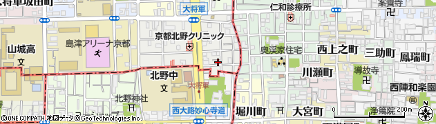 京都府京都市北区大将軍東鷹司町195周辺の地図