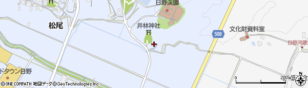 滋賀県蒲生郡日野町松尾196周辺の地図