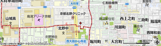 京都府京都市北区大将軍東鷹司町208周辺の地図