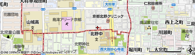 京都府京都市北区大将軍東鷹司町57周辺の地図