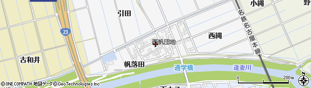 愛知県刈谷市今川町帆落田周辺の地図