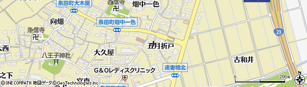 愛知県刈谷市泉田町五月折戸81周辺の地図