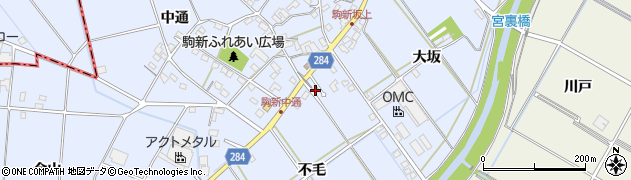 愛知県豊田市駒新町不毛19周辺の地図