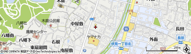 愛知県東海市富木島町（前田面）周辺の地図