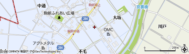 愛知県豊田市駒新町不毛13周辺の地図