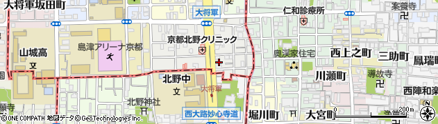 京都府京都市北区大将軍東鷹司町214周辺の地図