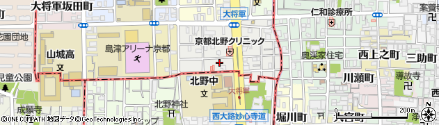 京都府京都市北区大将軍東鷹司町75周辺の地図