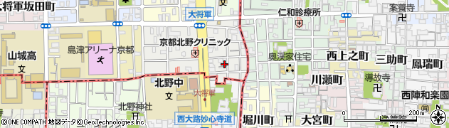 京都府京都市北区大将軍東鷹司町203周辺の地図