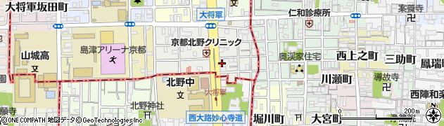 京都府京都市北区大将軍東鷹司町213周辺の地図