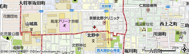 京都府京都市北区大将軍東鷹司町78周辺の地図