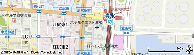 静岡県静岡市清水区真砂町周辺の地図