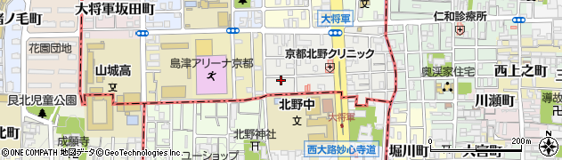 京都府京都市北区大将軍東鷹司町45周辺の地図