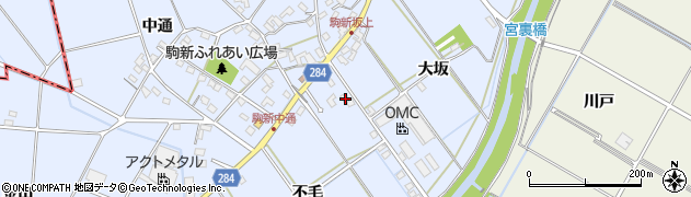 愛知県豊田市駒新町不毛14-1周辺の地図