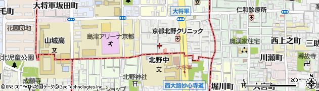 京都府京都市北区大将軍東鷹司町79周辺の地図
