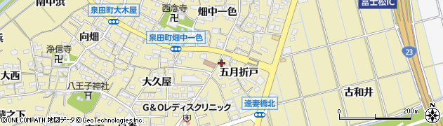愛知県刈谷市泉田町五月折戸91周辺の地図