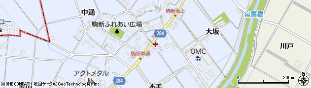 愛知県豊田市駒新町不毛18周辺の地図