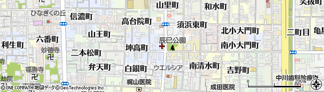 京都府京都市上京区山本町100周辺の地図