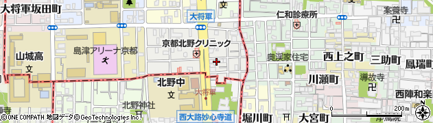 京都府京都市北区大将軍東鷹司町209周辺の地図