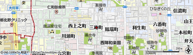 京都府京都市上京区三助町281周辺の地図