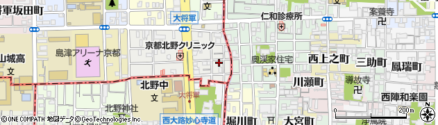 京都府京都市北区大将軍東鷹司町188周辺の地図