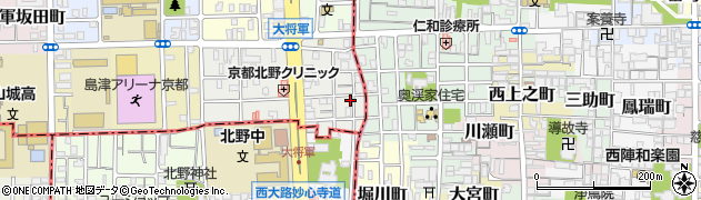 京都府京都市北区大将軍東鷹司町186周辺の地図