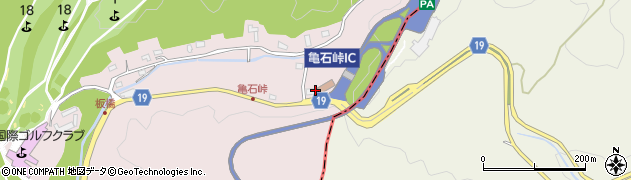 亀石峠料金徴収所周辺の地図