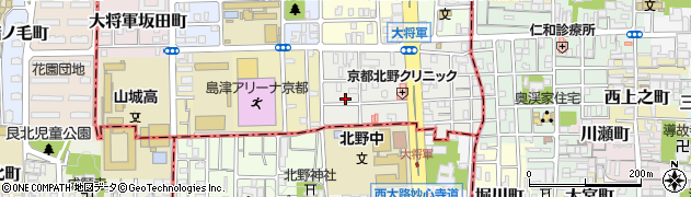 京都府京都市北区大将軍東鷹司町33周辺の地図