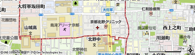 京都府京都市北区大将軍東鷹司町81周辺の地図