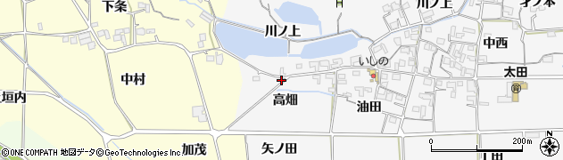京都府亀岡市稗田野町太田高畑3周辺の地図