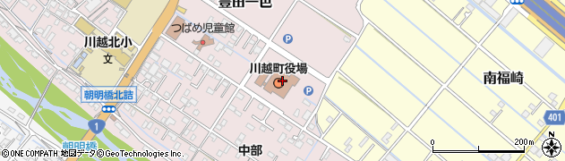 川越町役場　企画情報課周辺の地図
