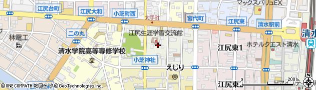 静岡県静岡市清水区小芝町周辺の地図